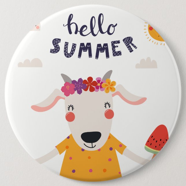 "Hello Summer" Button (Vorderseite)