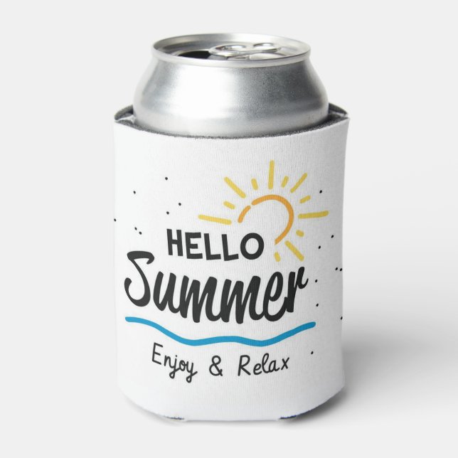 Hello Summer Can Cooler Dosenkühler (Kanne Vorderseite)