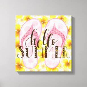Hello Summer Canvas Print Leinwanddruck
