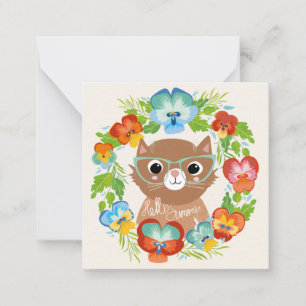 Hello Summer Cat Mitteilungskarte