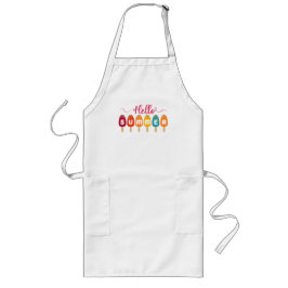Hello Summer Colorful Popsicle Lange Schürze