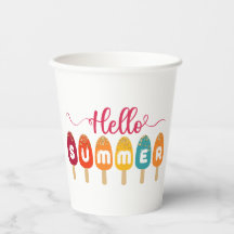 Hello Summer Colorful Popsicle