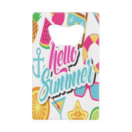 Hello Summer Credit Card Flaschenöffner