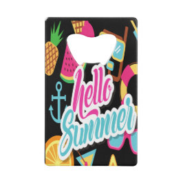 Hello Summer Credit Card Flaschenöffner
