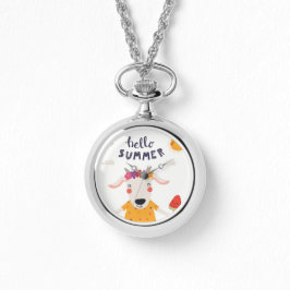 Hello-Summer-Doppelarmband Armbanduhr