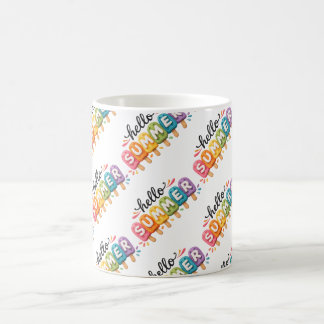 Hello Summer Faux Yarn Design Kaffeetasse