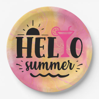 Hello Summer Fun Party Pappteller