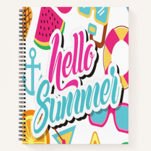 Hello Summer Notebook Notizbuch