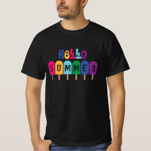 Hello Summer Popsicles   Cooler Sommerurlaub T-Shirt