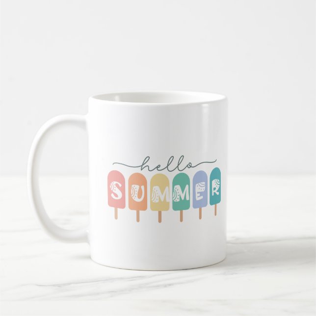 Hello Summer Popsiful Colorful Kaffeetasse (Links)