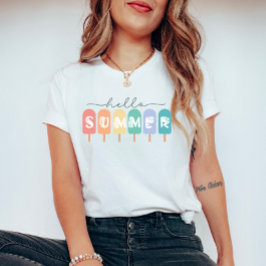 Hello Summer Popsiful Colorful T-Shirt