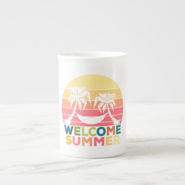 HELLO SUMMER PROZELLANTASSE (Vorderseite)