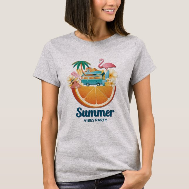Hello Summer Sea Party T - Shirt (Vorderseite)