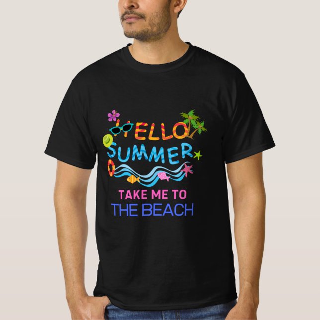 Hello Summer Sea Party T - Shirt (Vorderseite)