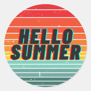 Hello Summer Sticker