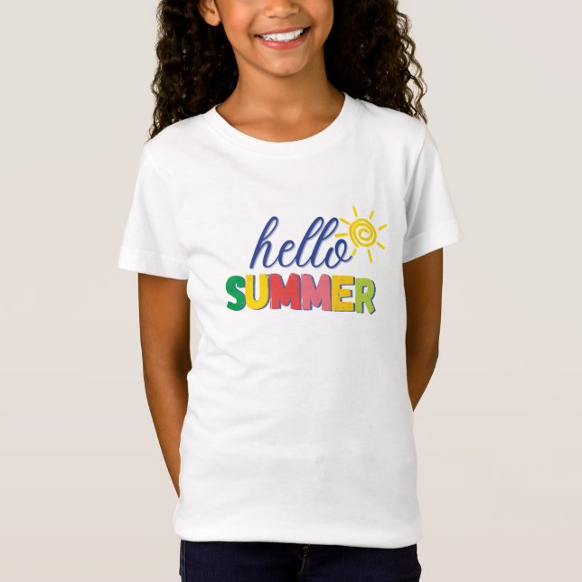 "hello summer" t-shirt (Vorderseite)