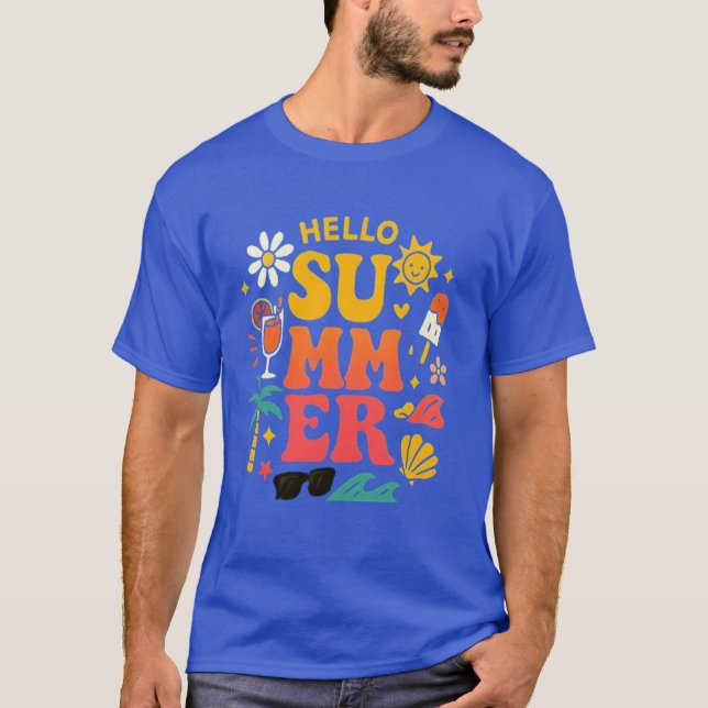 Hello Summer Tee – Sunshine, Smiles & Seasonal (Vorderseite)