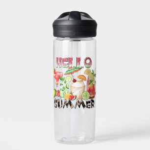 Hello Summer Tropical Drinks Tasse - Erfrischende  Trinkflasche