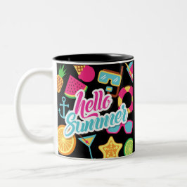 Hello Summer Two-Tone Coffee Tasse