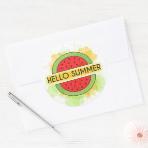 Hello Summer Watermelon Sticker