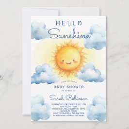Hello Sunshine Baby Shower Einladung