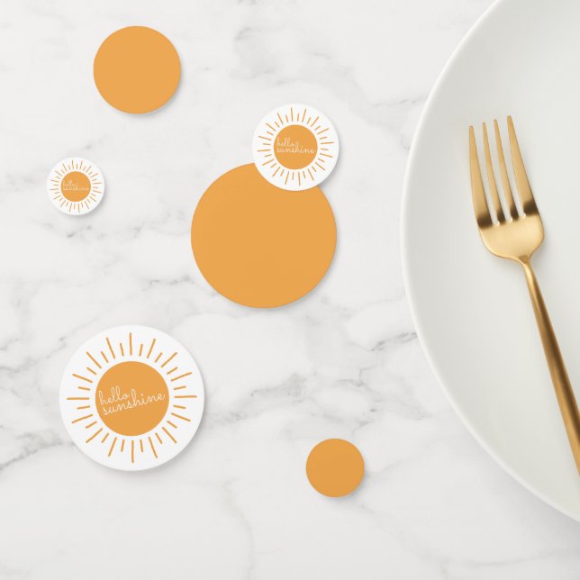 Hello Sunshine Boho Sunshine Gender Neutral Konfetti (Gruppe)