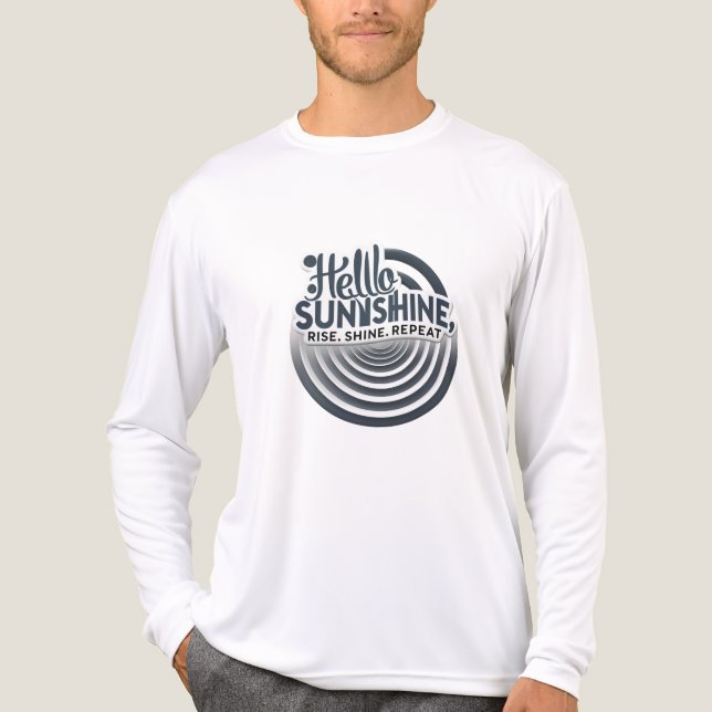 Hello Sunshine – Centered & Strong Tri-Blend Shirt (Vorderseite)