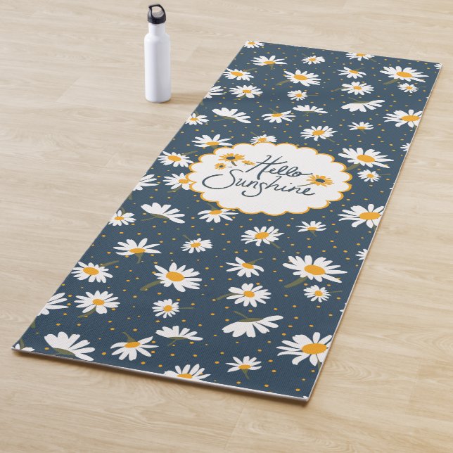 Hello Sunshine Classic Yellow Daisis Blume Yogamatte (Beispiel)