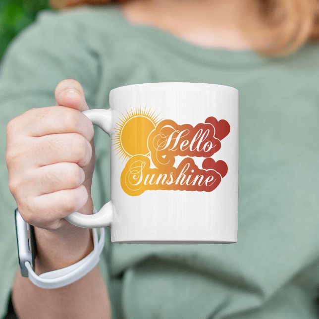 Hello Sunshine Elegant Kaffeetasse (Von Creator hochgeladen)