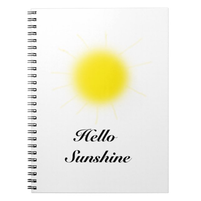 Hello Sunshine Foto Notebook Notizblock (Vorderseite)