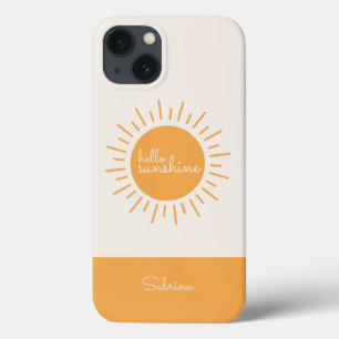 Hello Sunshine Personalisiert Yellow Boho Case-Mate iPhone Hülle