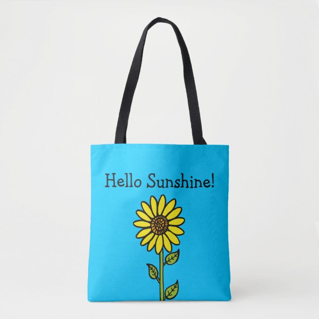 Hello Sunshine Sonnenblume Personalisierte Meldung (Vorderseite)