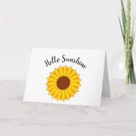 Hello Sunshine - Sunflower card Karte