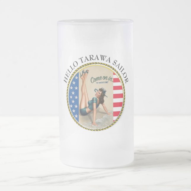 HELLO TARAWA SAILOR MATTGLAS BIERGLAS (Mittel)