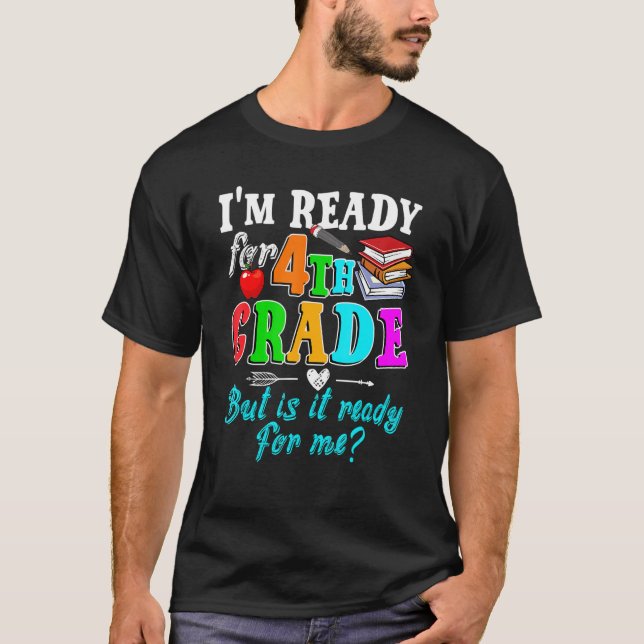 Hello Team 4th Grade Squad Teacher Student Back To T-Shirt (Vorderseite)