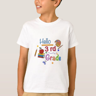 Hello Third Grade - Niedlich zurück in die Schulge T-Shirt