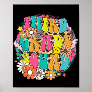 Hello Third Grade Shirt - Girls 3rd Grade Outfit, Poster