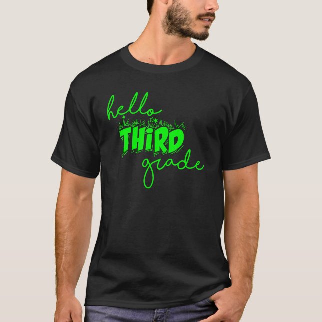 Hello Third Grade Team 3rd Grade Back To School Te T-Shirt (Vorderseite)