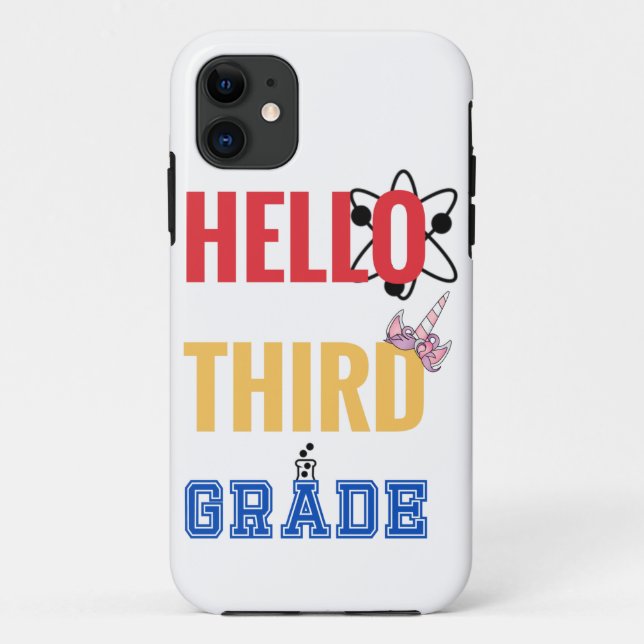 Hello Third Grade | Wunderbares Design für die dri Case-Mate iPhone Hülle (Rückseite)