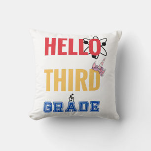 Hello Third Grade Wunderbares Design für die dri Kissen
