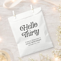 Hello Thirty Retro 30. Geburtstag
