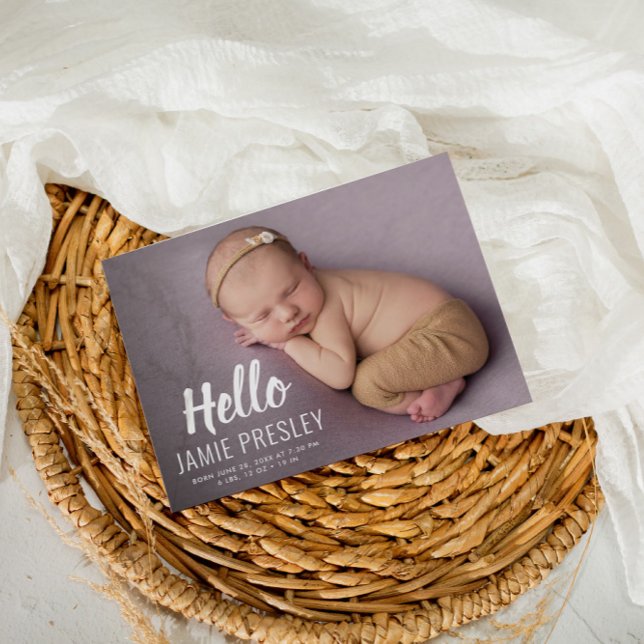HELLO-Typografie Postkarte (Von Creator hochgeladen)
