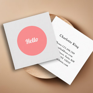 "Hello!" Visitenkarte