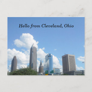 HELLO VON CLEVELAND OHIO Postcard Postkarte