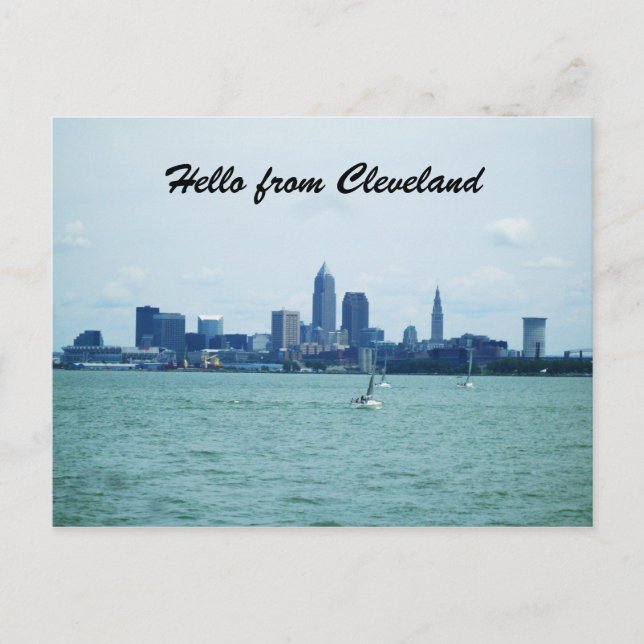 HELLO VON CLEVELAND Postcard Postkarte (Vorderseite)