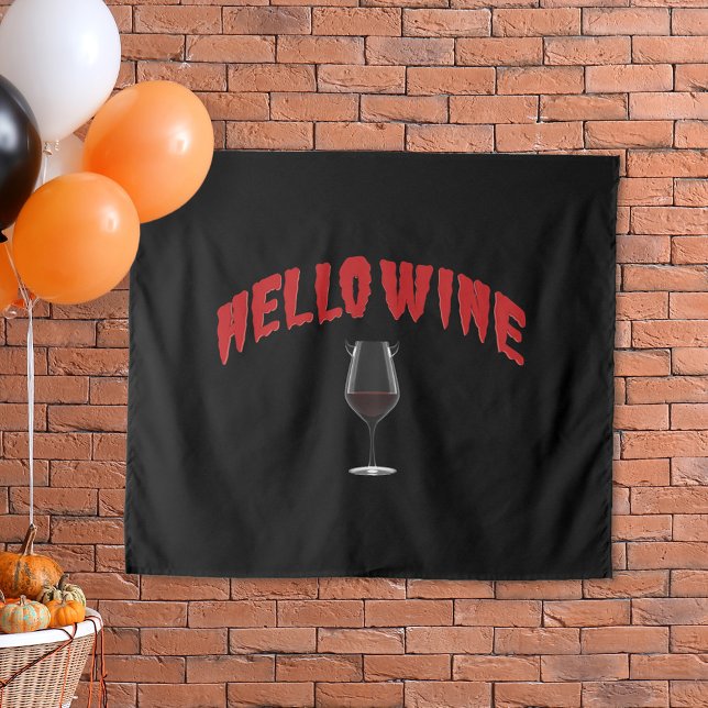 Hello Wine - Ein Halloween-Foto-Stand Wandteppich (Von Creator hochgeladen)