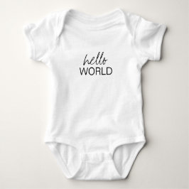 HELLO WORLD Bodysuit Baby Strampler