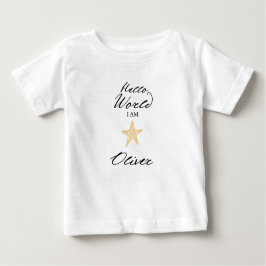Hello World I am..., Personalized Name Kids Shirt