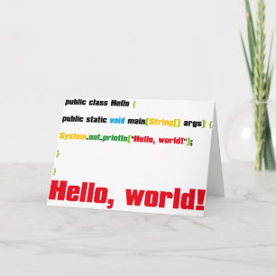 Hello, World! Karte