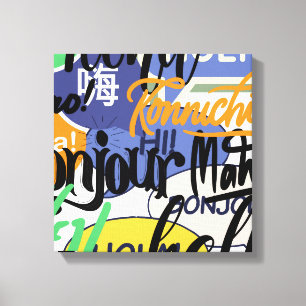 Hello World Leinwanddruck